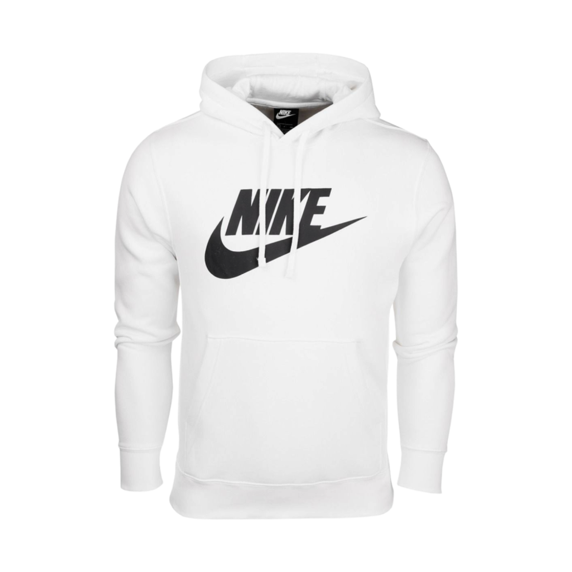 나이키 NSW 클럽 플리스 그래픽 풀오버 후드 화이트 - 아시아(Nike NSW Club Fleece Graphic Pullover Hoodie White - Asia) - 1