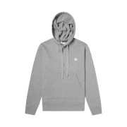 Acne Studios Ferris Face Hooded Sweatshirt Light Grey Melange