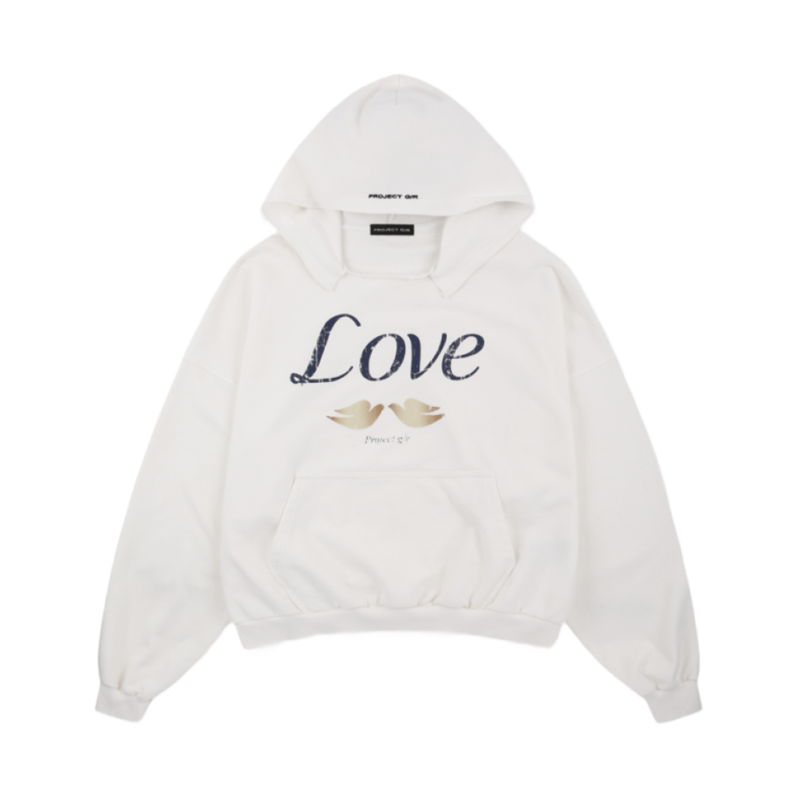 프로젝트 G/R 멤버십 러브 패러디 후드 화이트(Project G/R Membership Love Parody Hoodie White)