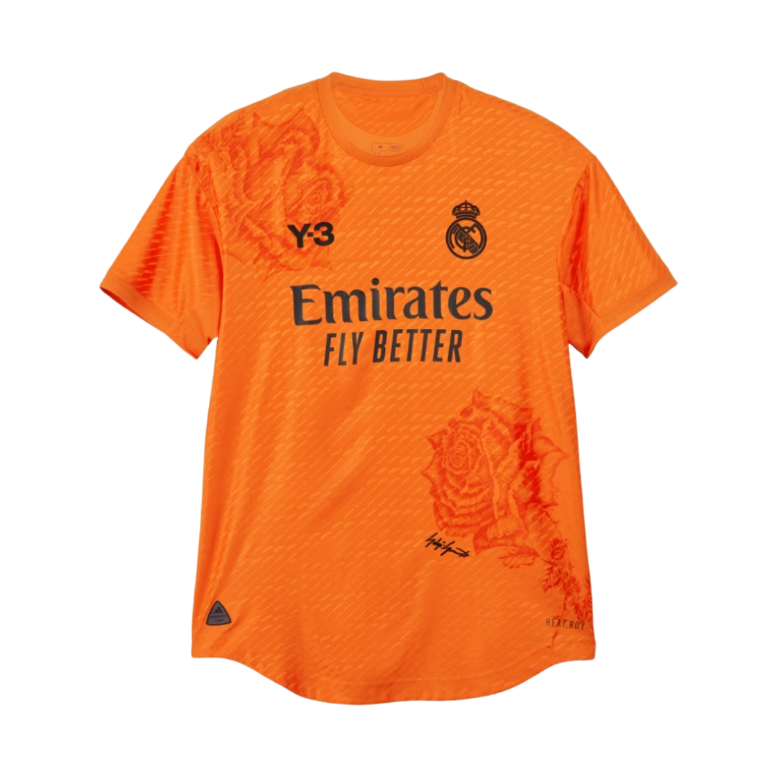Y-3 x 레알 마드리드 2023/24 4th 어센틱 저지 오렌지 (논 마킹 버전) - KR 사이즈(Y-3 x Real Madrid 2023/24 4th Authentic Jersey Orange (Non Marking Ver.) - KR Sizing)