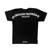 Chrome Hearts Script Letter Logo T-Shirt Black