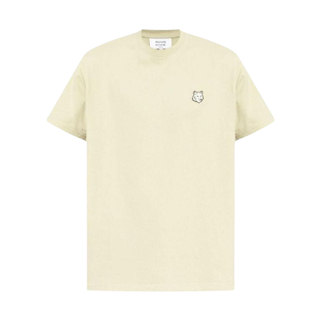 MM00127KJ0118-P129 Maison Kitsune Bold Fox Head Patch Comfort T-Shirt Ash Tree