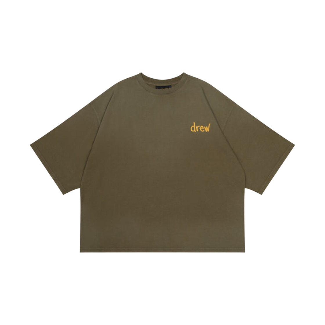 - Drew House Scribble Boxy S/S T-Shirt Faded Olive
