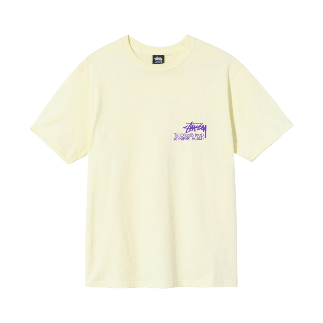 스투시 사운드 오브 썸머 티셔츠 페일 옐로우(Stussy Sound of Summer T-Shirt Pale Yellow) - 2