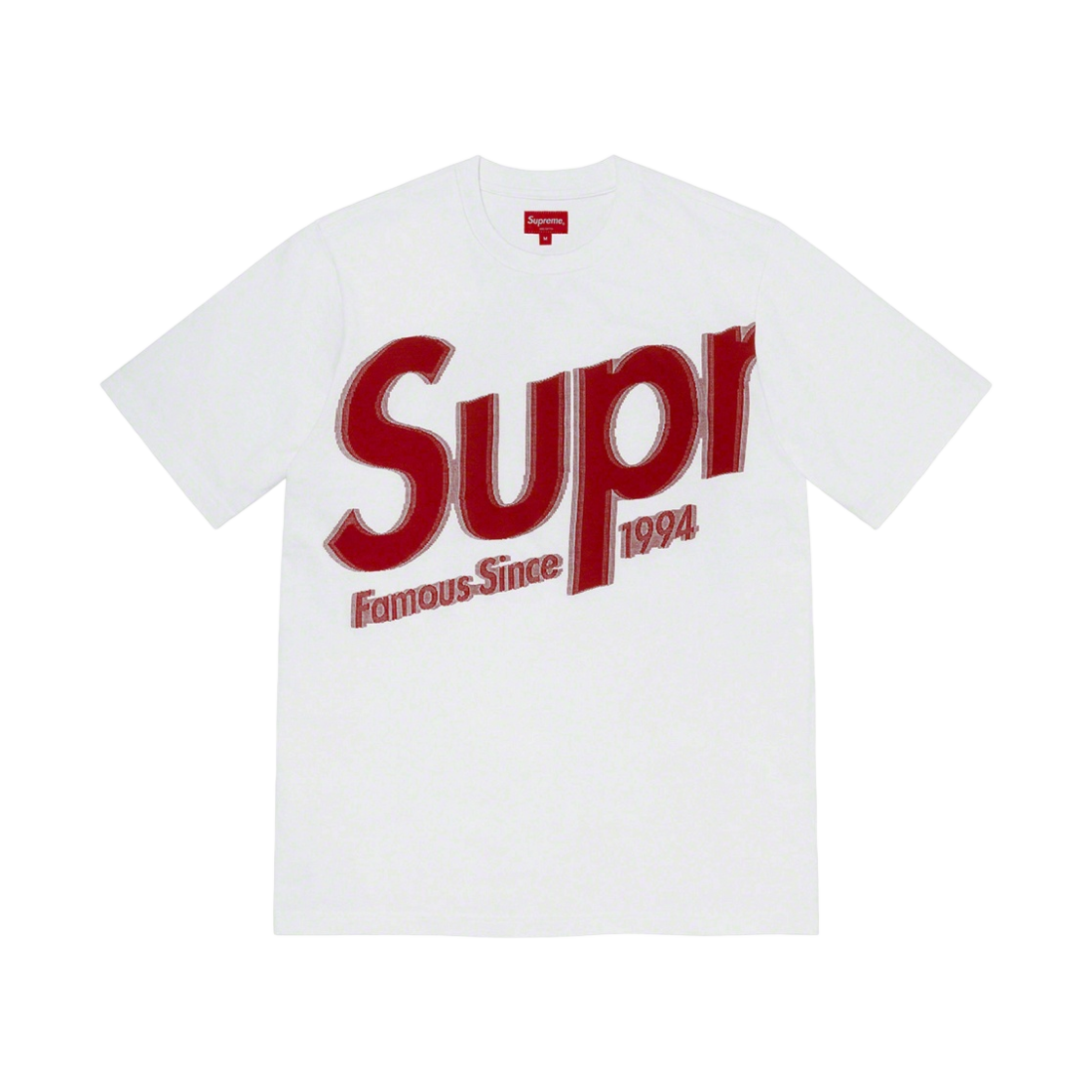 슈프림 인타르시아 스펠아웃 숏슬리브 탑 화이트 - 21SS(Supreme Intarsia Spellout S/S Top White - 21SS) - 1