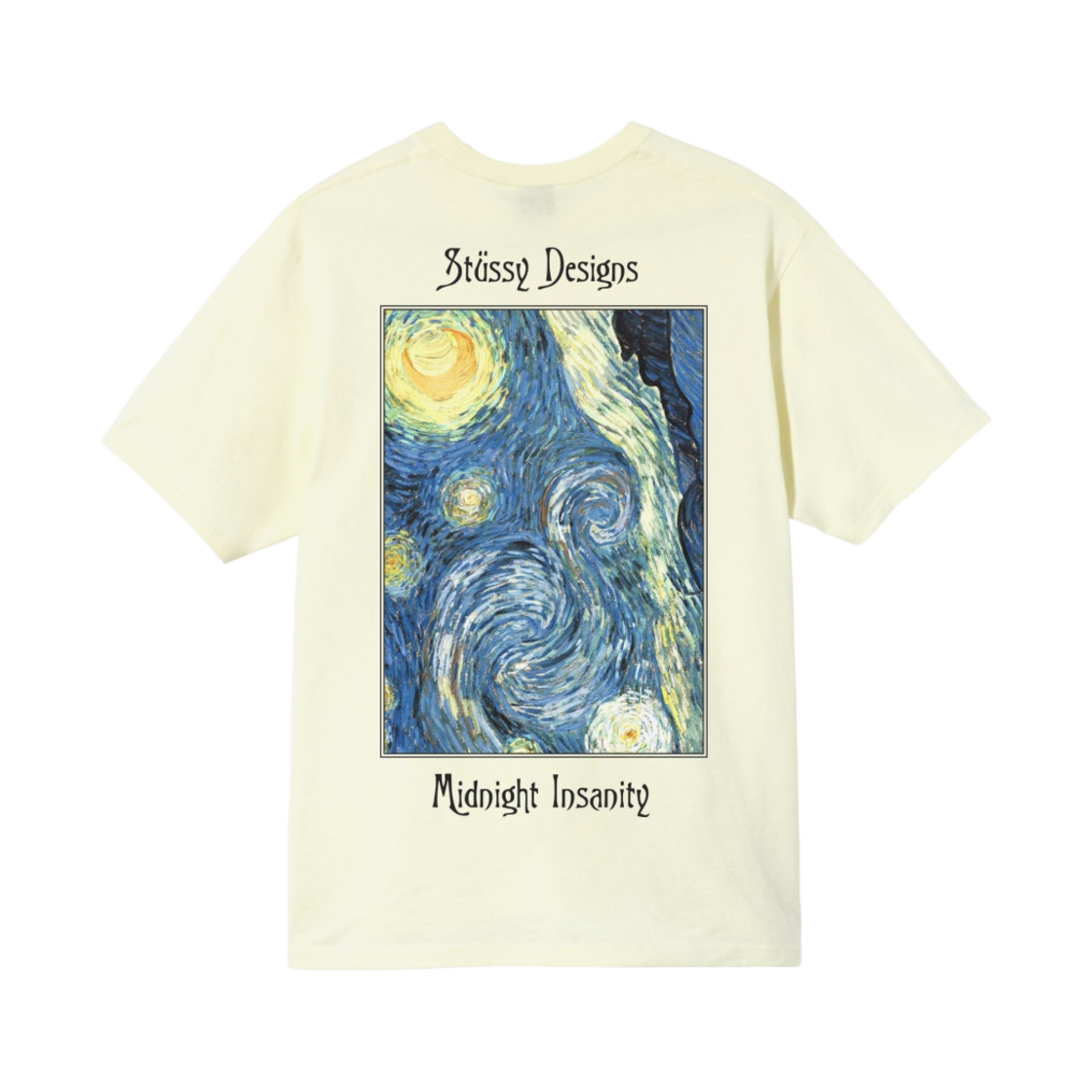 1904689 Stussy Midnight Insanity T-Shirt Pale Yellow