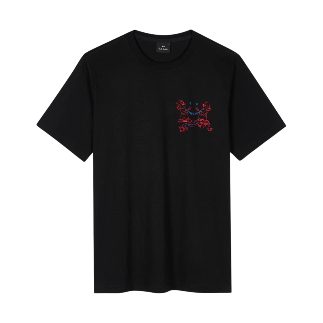 M2R-011R-NP4696-79 Paul Smith Happy International Print T-Shirt Black
