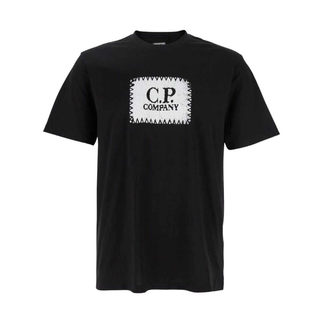 C.P. 컴퍼니 30/1 저지 로고 라벨 티셔츠 블랙 - 25SS(C.P. Company 30/1 Jersey Logo Label T-Shirt Black - 25SS)