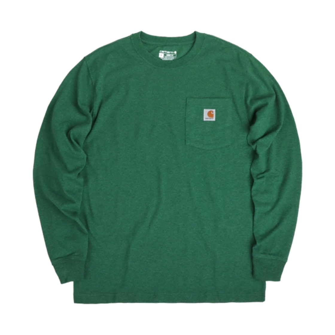 K126-G55 Carhartt Loose Fit Heavyweight Regular Long Sleeve Pocket T-Shirt North Woods Heather