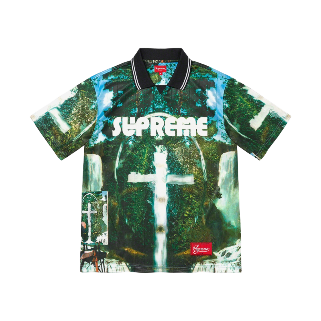 - Supreme Tadanori Yokoo Soccer Jersey Green - 21FW