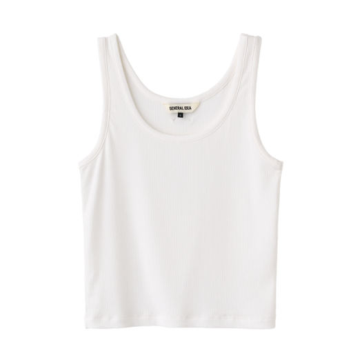 WBE2L01517WH General Idea Woman Solid U-Neck Sleeveless White