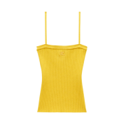(W) Courreges Rib Tank Top Ochre