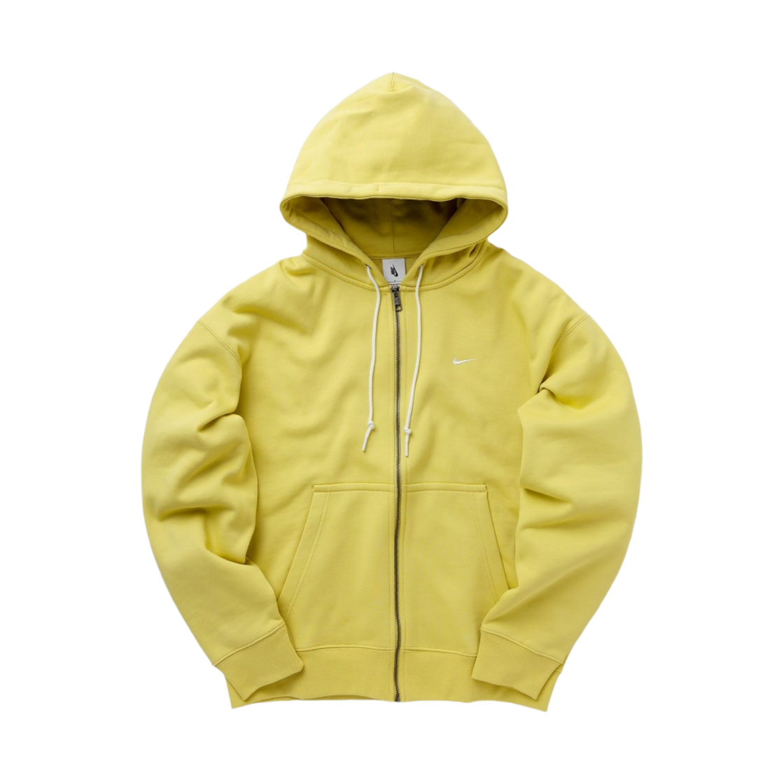 DR0403-700 Nike NRG Solo Swoosh Full Zip Hoodie Saturn Gold - US/EU - 대표 이미지 #1