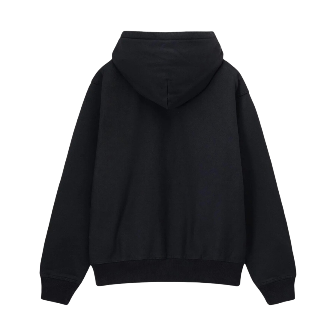 스투시 스탁 로고 후드 집업 워시드 블랙(Stussy Stock Logo Zip Hoodie Washed Black) - 2