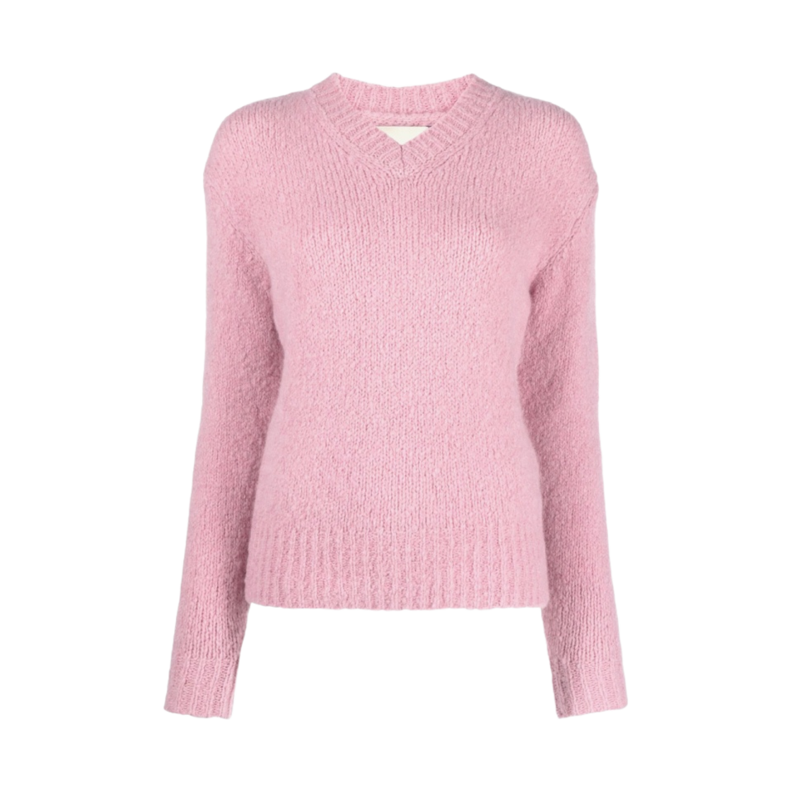 RJ9019 (W) Paloma Wool Baby Soft V-Neck Knitted Sweater Soft Pink