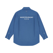 Wooyoungmi Back Logo Shirt Blue - 22SS