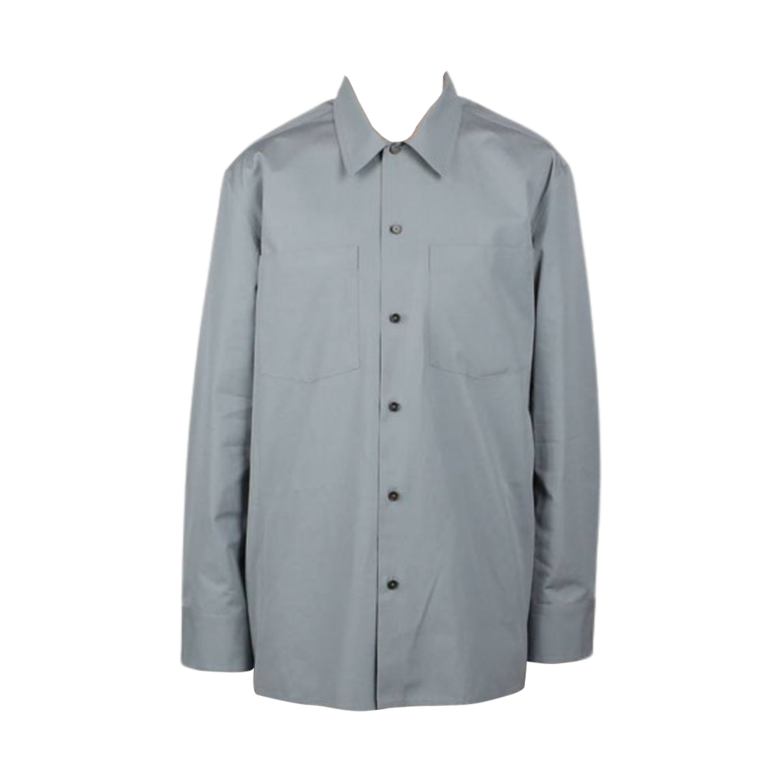 J22DL0108-J45002-027 Jil Sander Heavy Organic Cotton Poplin Shirt Grey