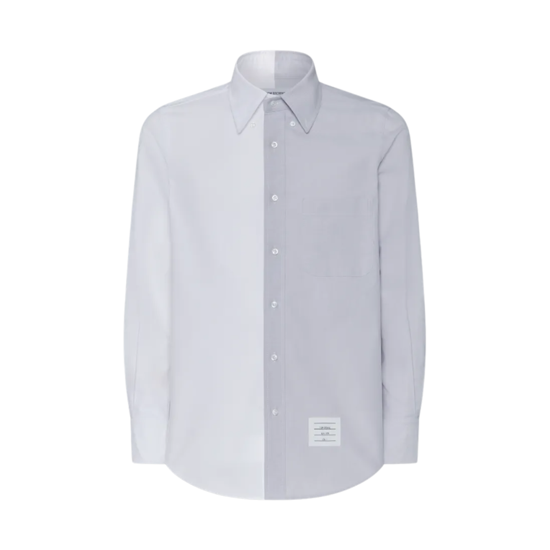 MWL404C-F0313-035 Thom Browne Fun-Mix Oxford Shirt Medium Grey