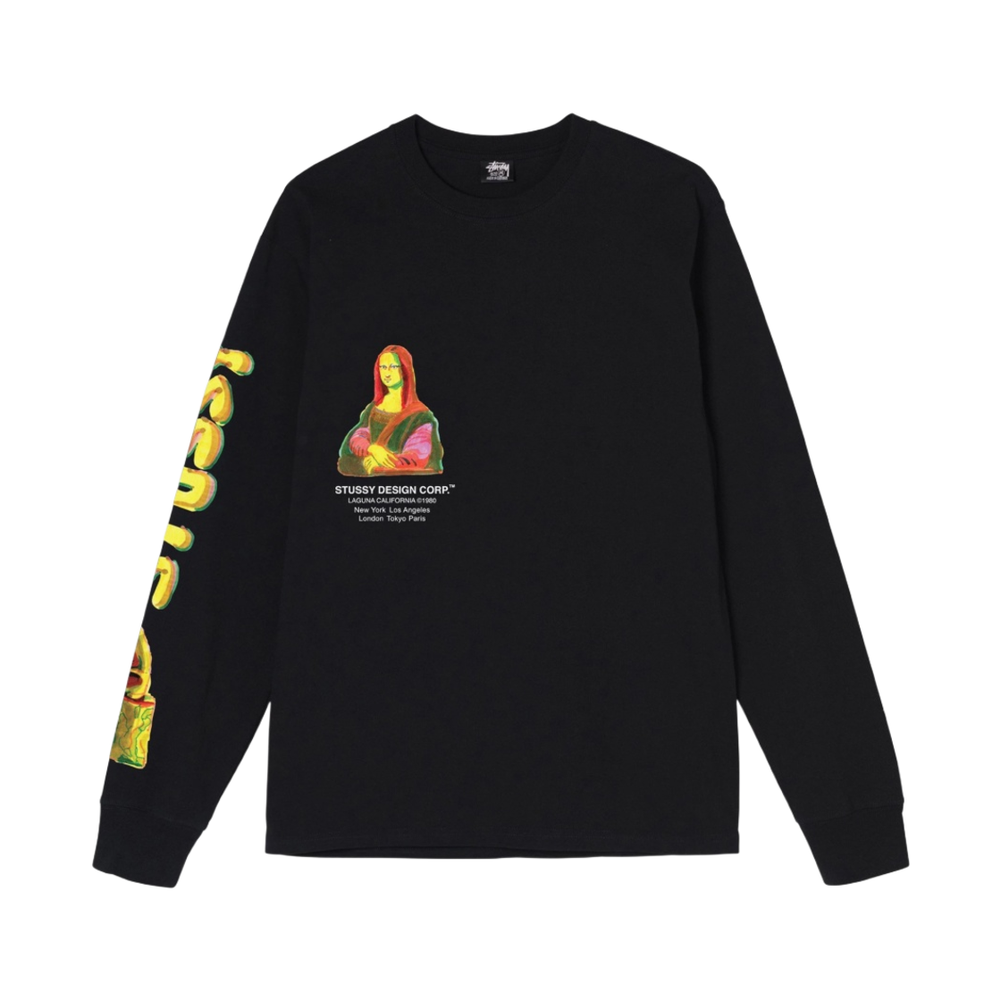 스투시 갤러리 롱슬리브 티셔츠 블랙(Stussy Gallery LS T-Shirt Black) - 1