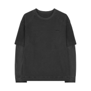 Juun.J Cotton Dual L/S T-Shirt Grey