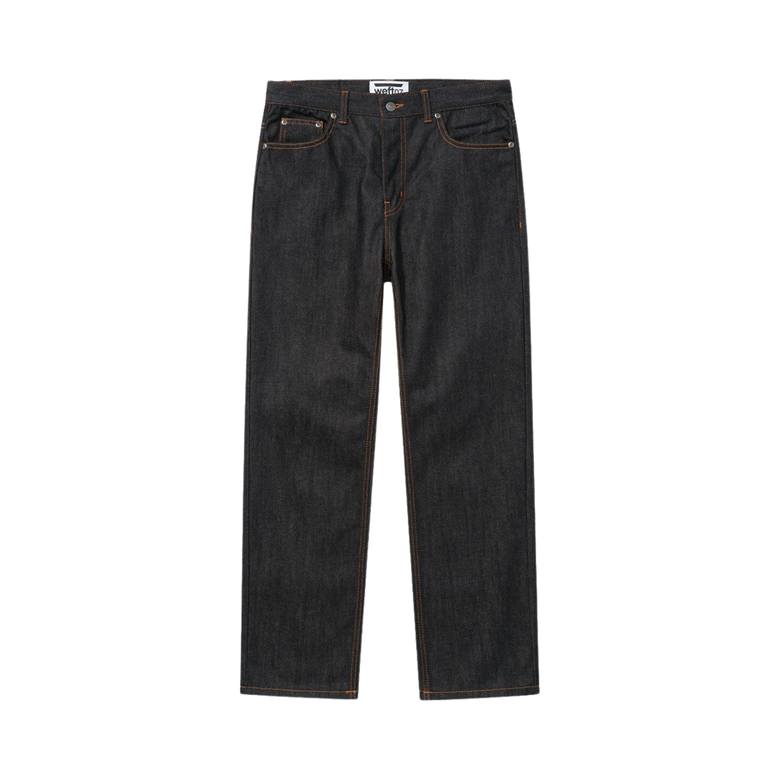웨프트07 레귤러 핏 데님 팬츠 블랙(Weft07 Regular Fit Denim Pants Black)