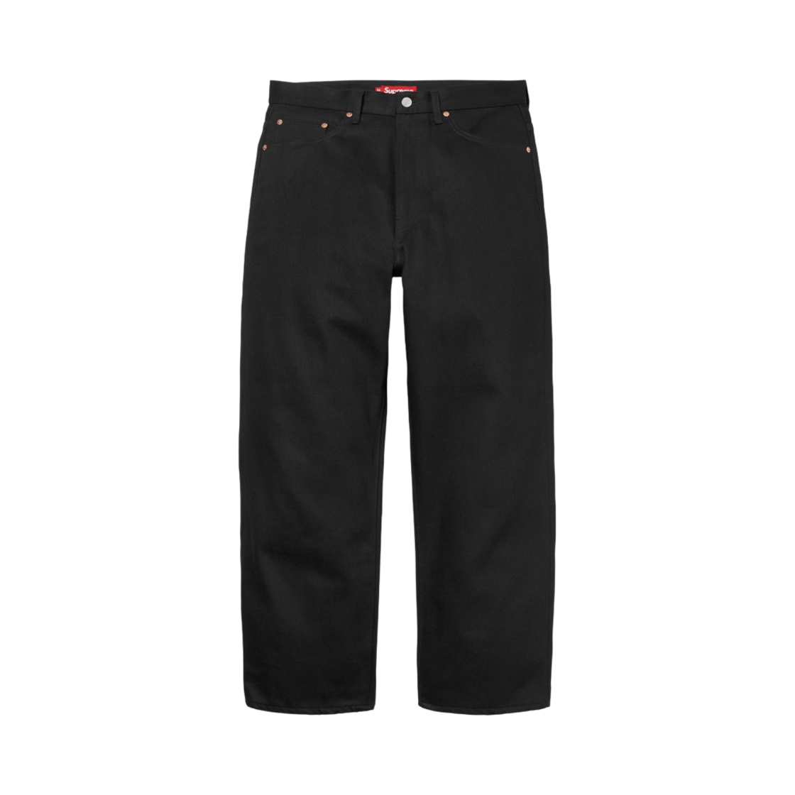 슈프림 리지드 배기 셀비지 진 리지드 블랙 - 24FW(Supreme Rigid Baggy Selvedge Jean Rigid Black - 24FW)