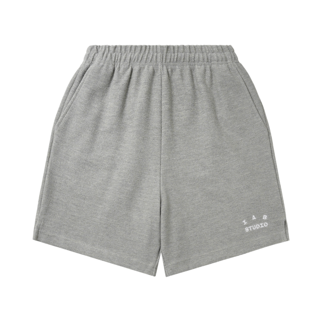 아이앱 스튜디오 헤링본 쇼츠 그레이 화이트(IAB Studio Herringbone Shorts Gray White)