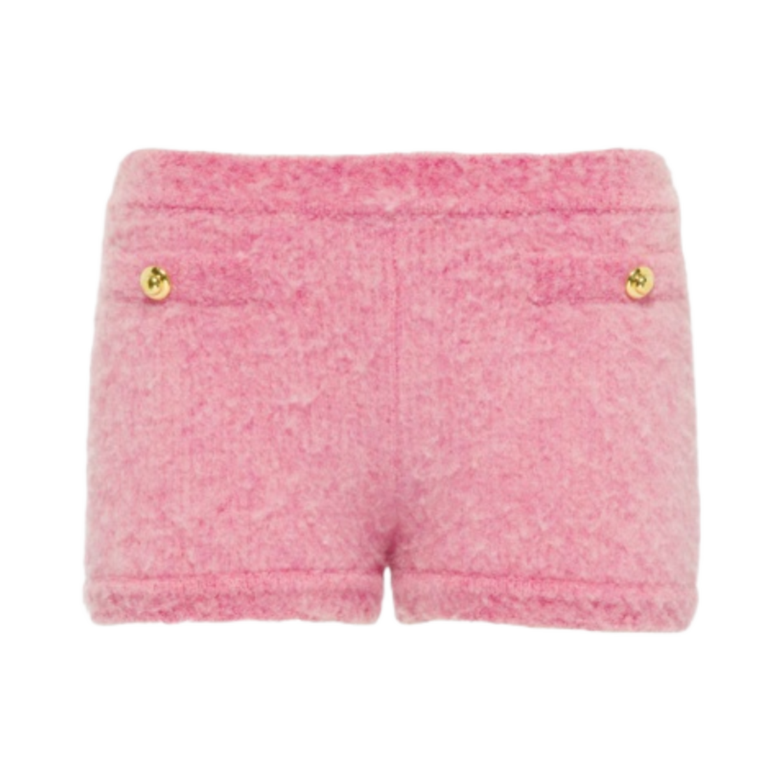 (W) 미우 미우 부클레 쇼츠 핑크((W) Miu Miu Boucle Shorts Pink) - 1