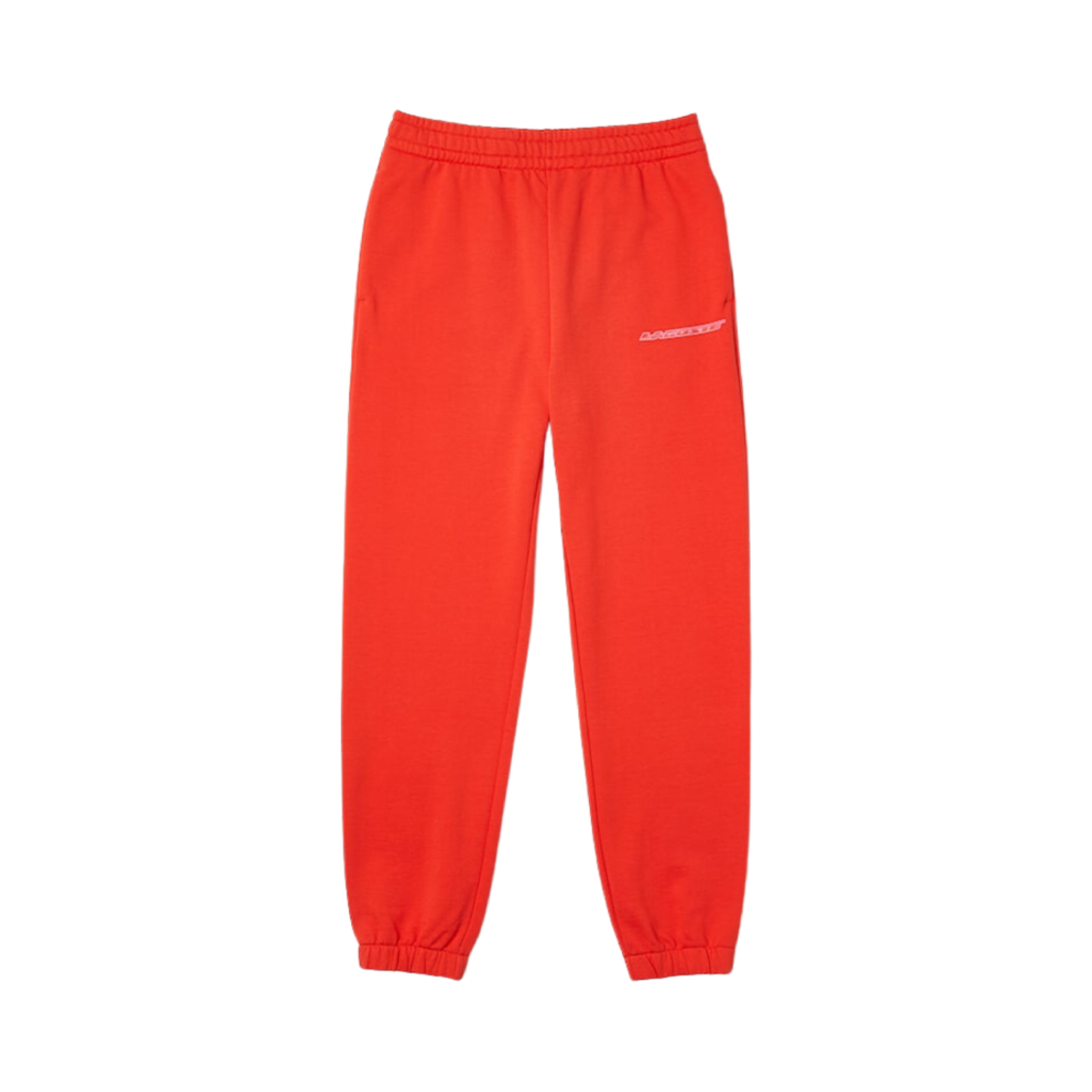 (W) 라코스테 스몰 레터링 솔리드 스웨트팬츠 오렌지((W) Lacoste Small Lettering Solid Sweatpants Orange) - 1