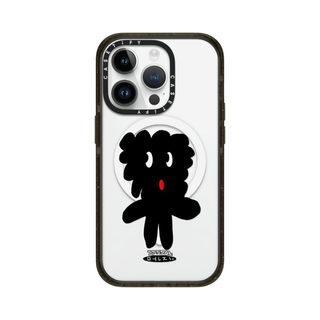케이스티파이 x 지비지 더스트 맥세이프 임팩트 케이스 클리어 블랙(Casetify x Zibezi Dust Magsafe Impact Case Clear Black) - 1
