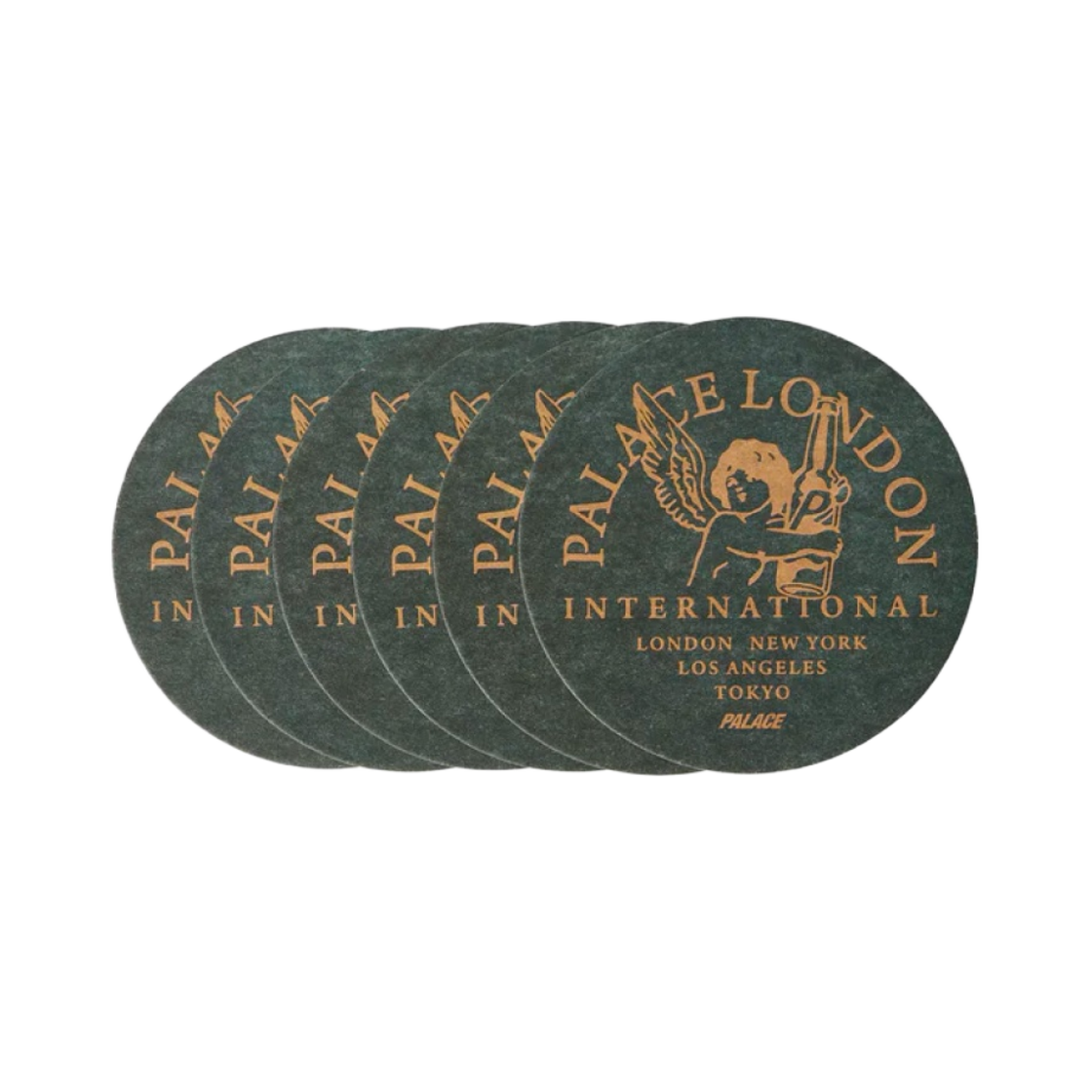 팔라스 인터내셔널 코스터 세트 블랙 - 23FW(Palace International Coaster Set Black - 23FW)