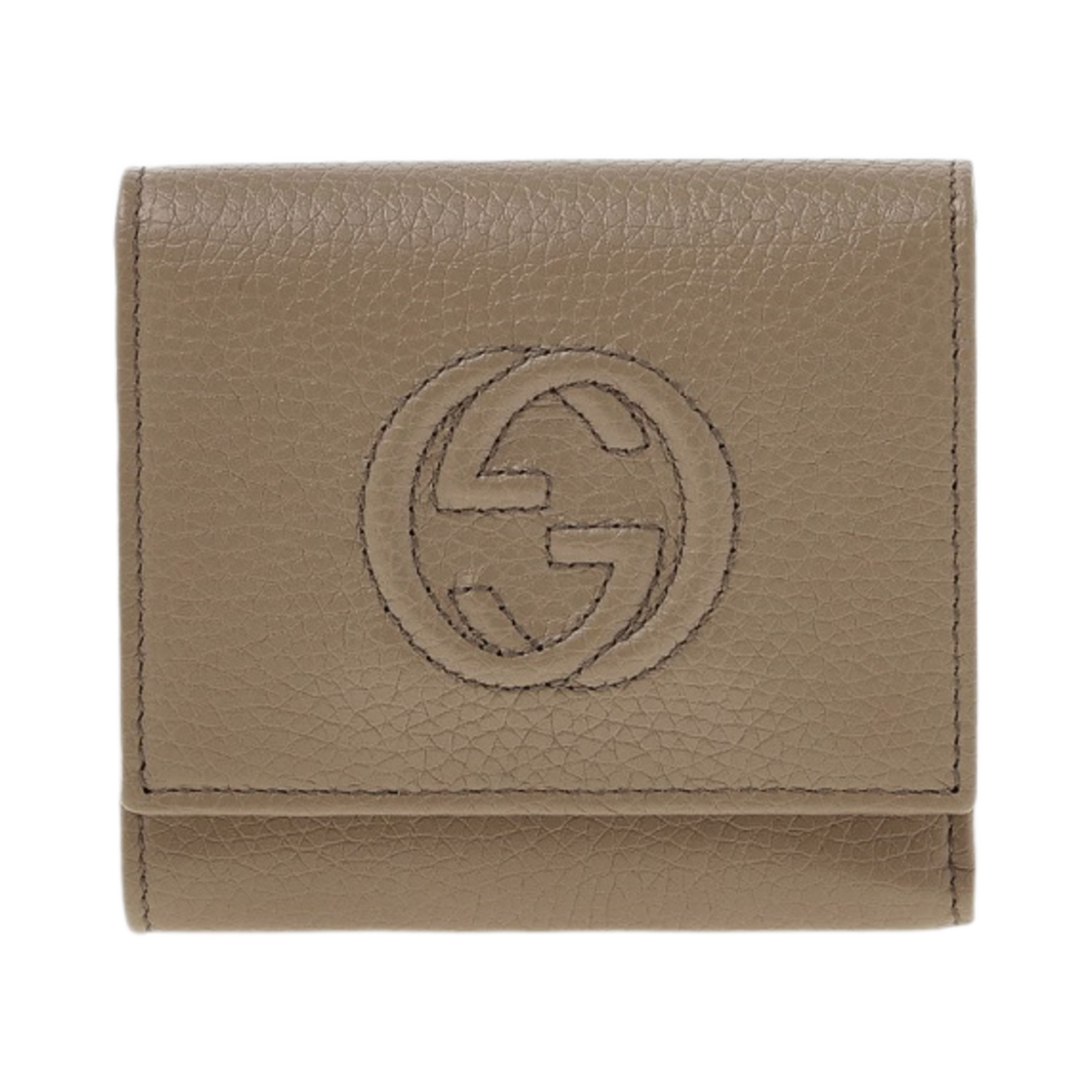 598207-A7M0G-2754 Gucci Soho Flap Wallet Rose Beige