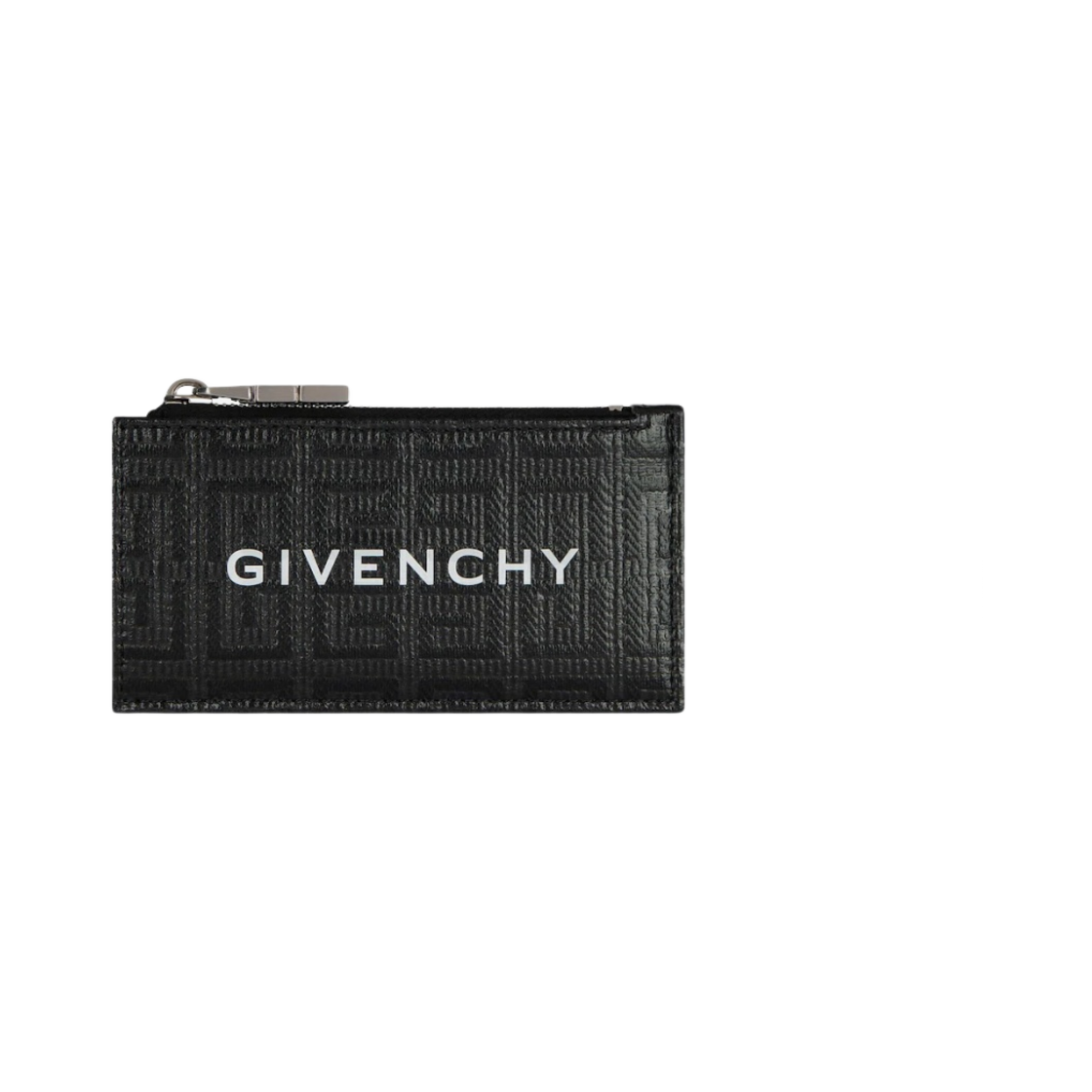 지방시 4G 코티드 캔버스 레더 지퍼 카드 홀더 블랙(Givenchy Zipped Card Holder in 4G Coated Canvas and Leather Black) - 1