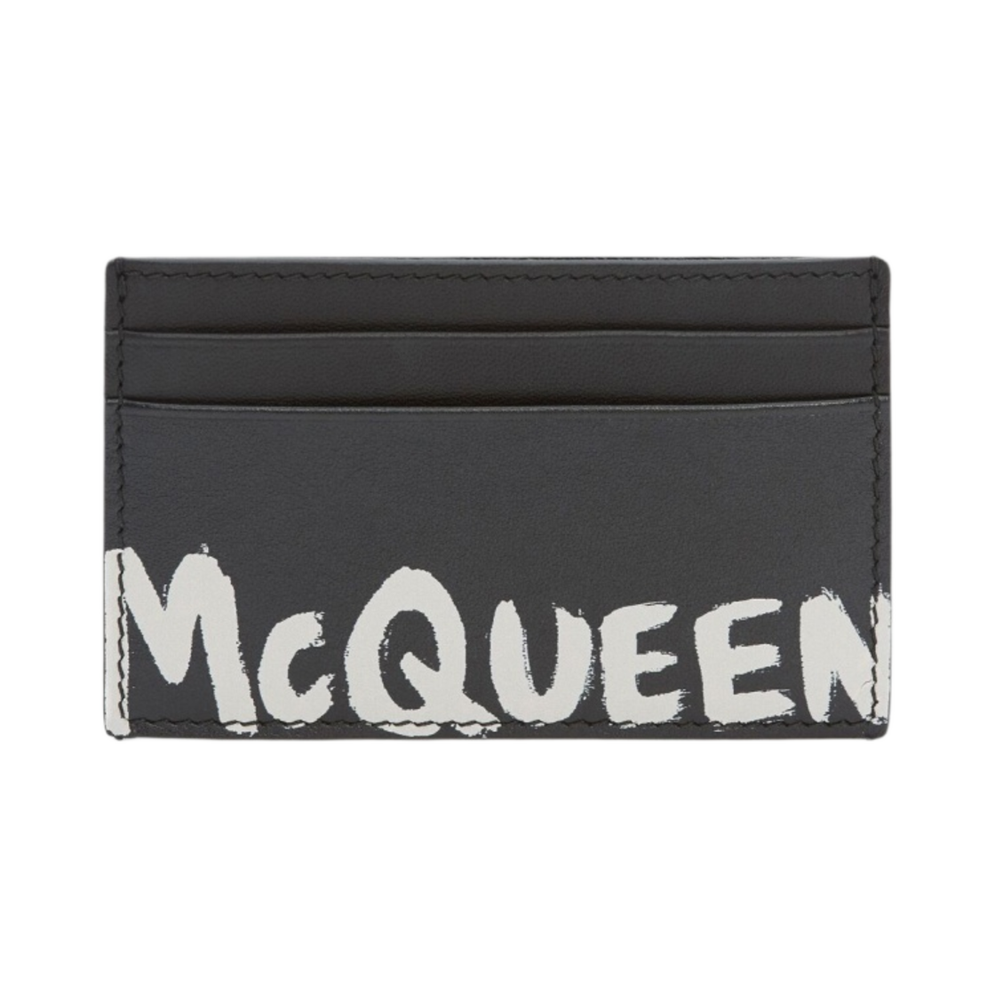 알렉산더 맥퀸 그래피티 카드 홀더 블랙(Alexander McQueen Graffiti Card Holder Black)