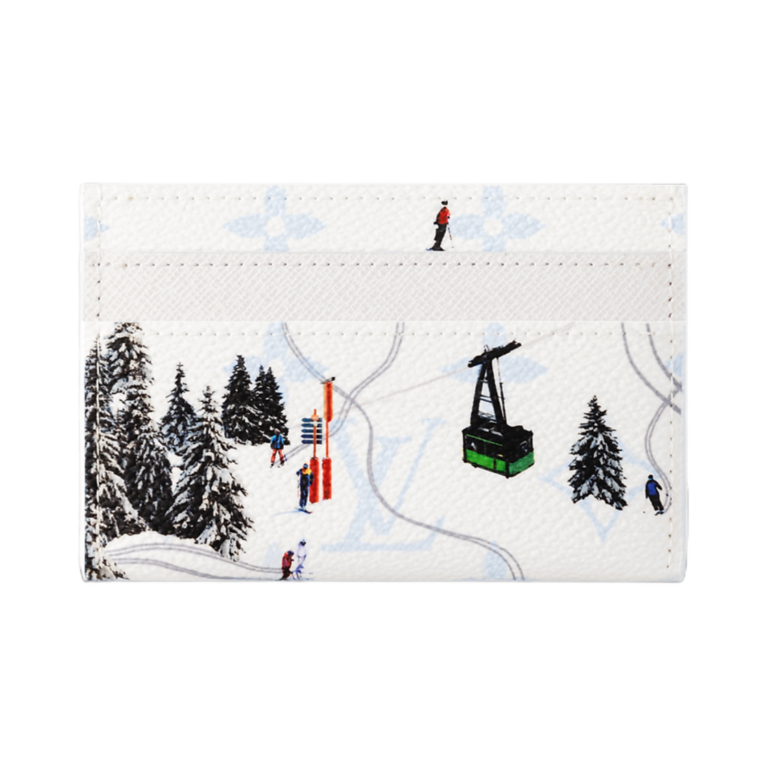 루이비통 더블 카드 홀더 스키 화이트(Louis Vuitton Double Card Holder Ski White) - 1