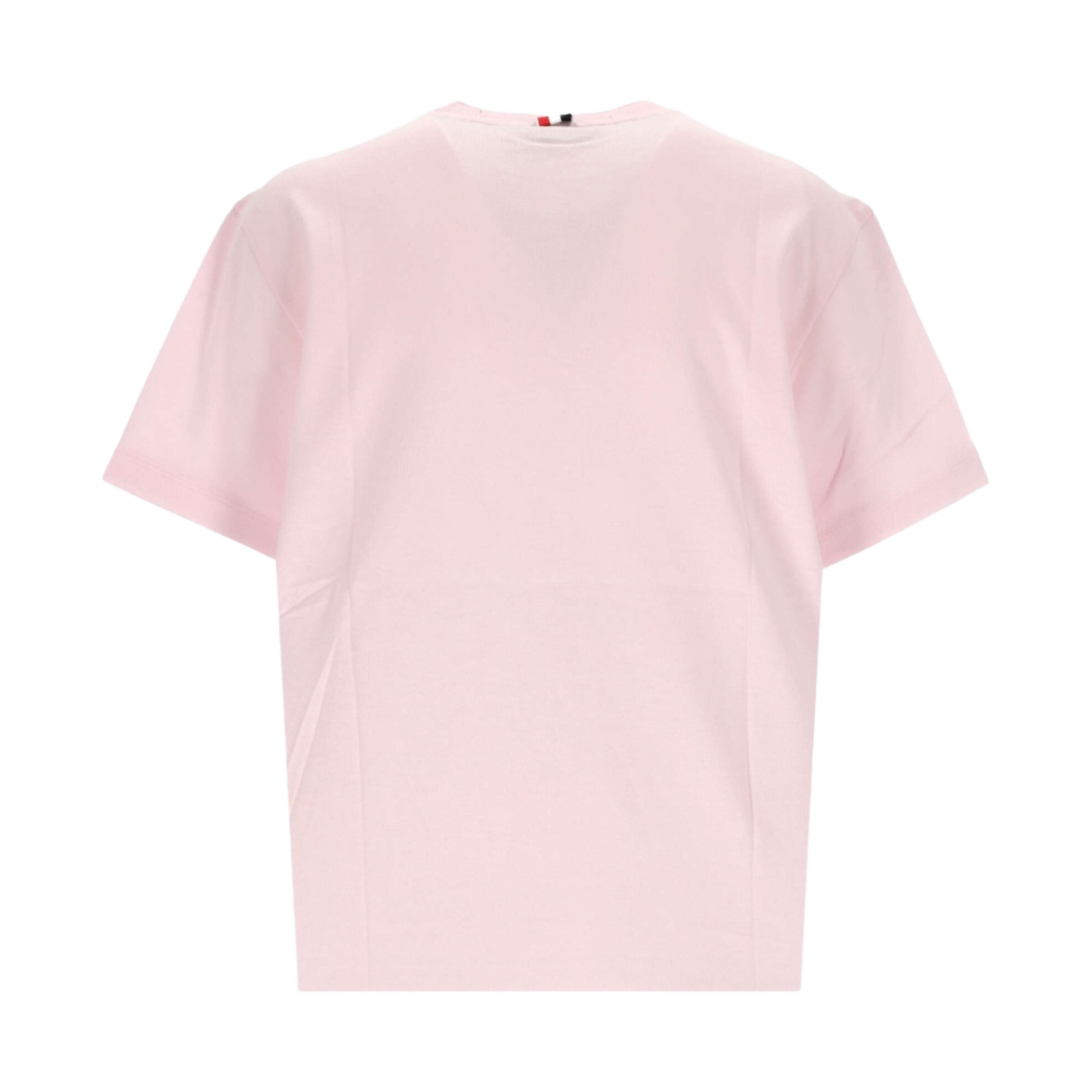 (W) 톰브라운 라이트웨이트 저지 릴렉스 핏 로고 패치 숏슬리브 티셔츠 라이트 핑크((W) Thom Browne Lightweight Jersey Relaxed Fit Logo Patch Short Sleeve T-Shirt Light Pink) - 2