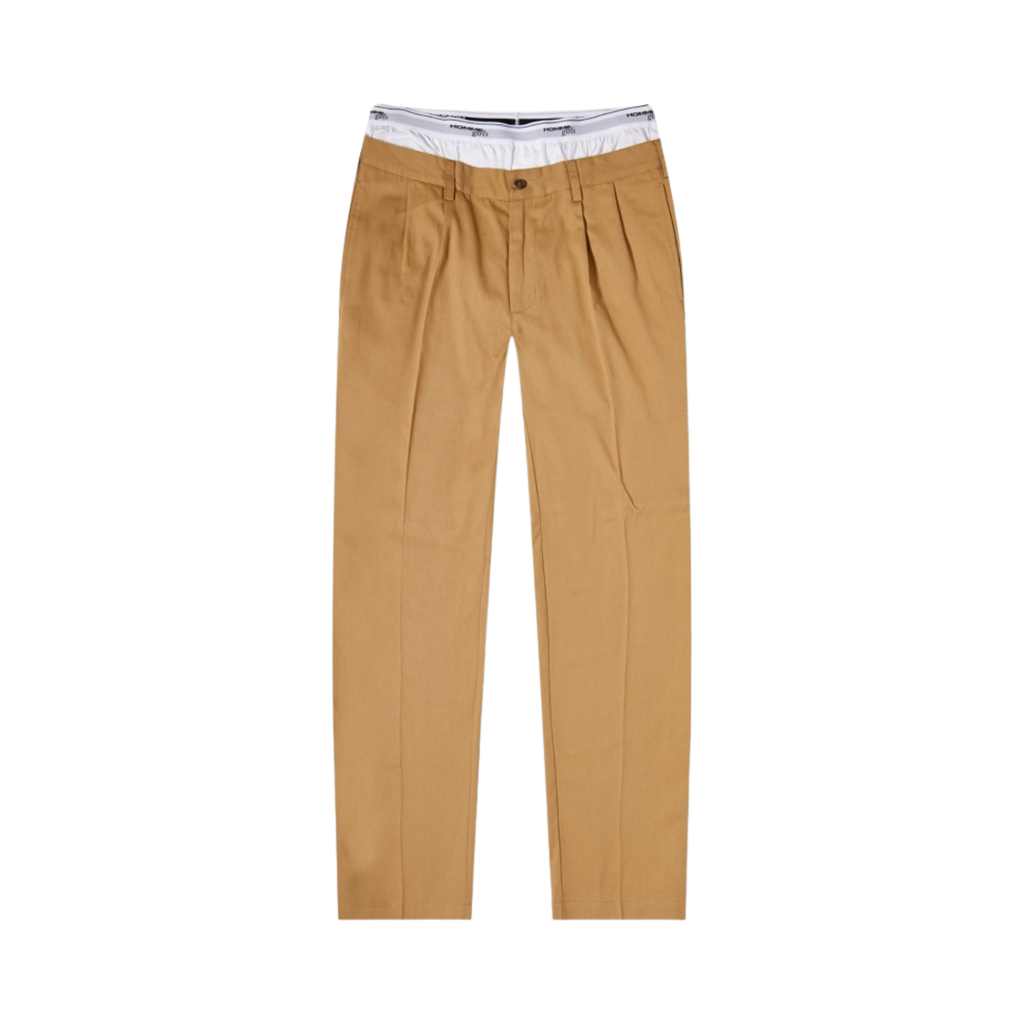 (W) 옴므걸스 박서 쇼츠 디테일 오리지널 팬츠 카키((W) Homme Girls Original Pants with Boxer Shorts Detail Khaki)