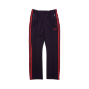 Needles Narrow Track Pants Poly Smooth Dark Purple