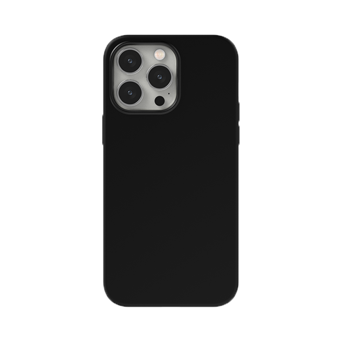S100700091 SINJIMORU MagSafe Soft Grip Silicone iPhone 16/15/14/13/12 Mini Plus Pro Max Case Black - 대표 이미지 #1