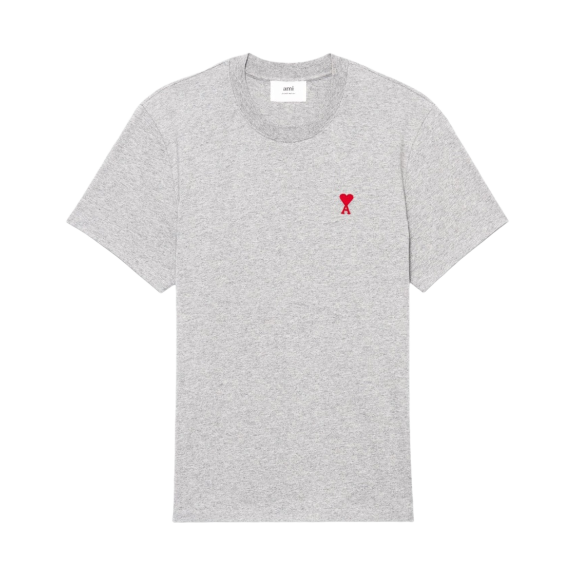 아미 스몰 하트 로고 티셔츠 헤더 그레이(AMI de Coeur T-Shirt Heather Grey)