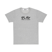 (W) Play Comme des Garcons Logo T-Shirt Grey