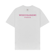 Wooyoungmi Pink Back Logo T-Shirt White - 21SS