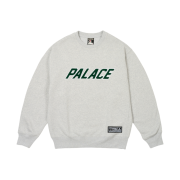 Palace Applique Team Crew Grey Marl - 25SS