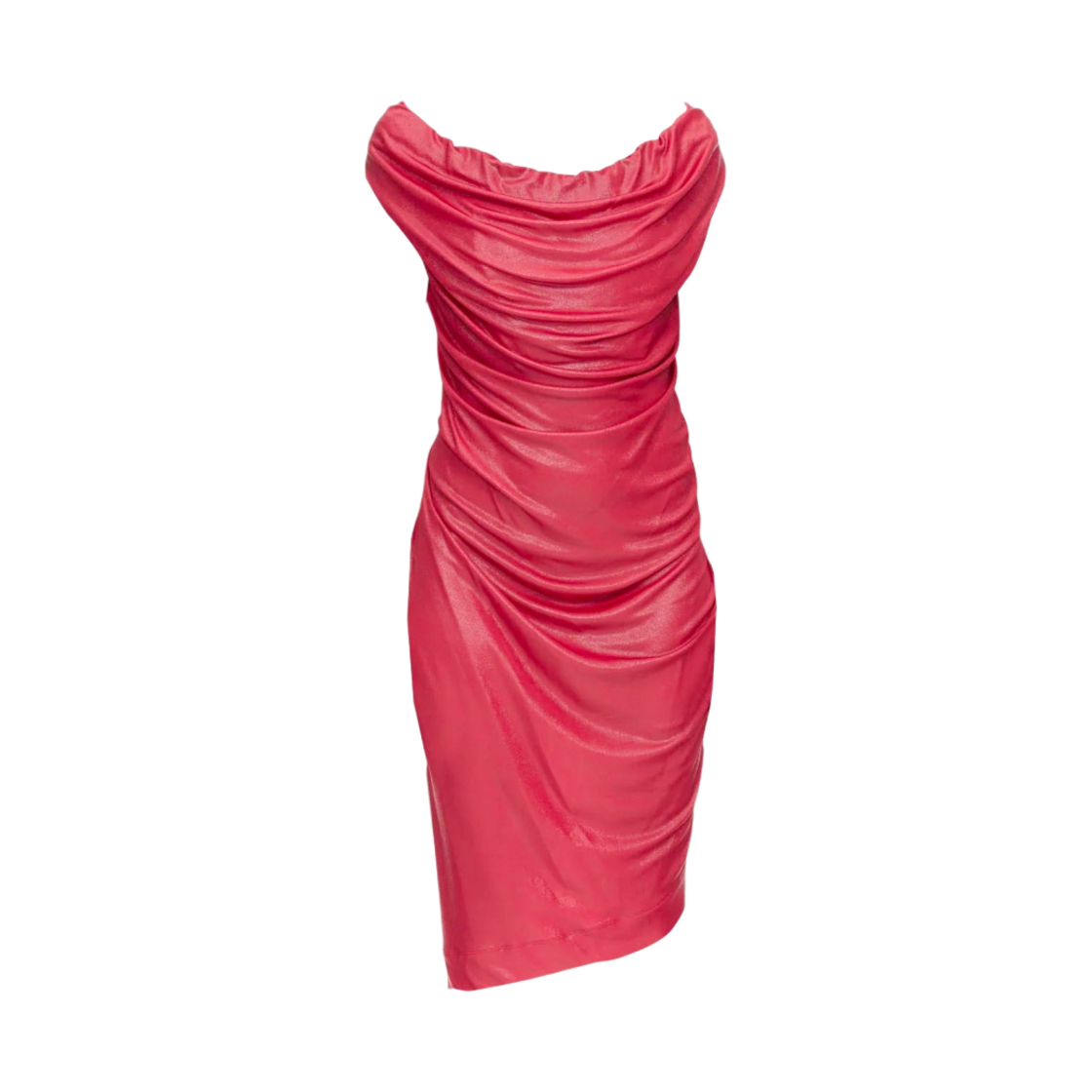 (W) 비비안 웨스트우드 지니 미니 저지 드레스 레드 그린((W) Vivienne Westwood Ginnie Mini Jersey Dress Red Green)