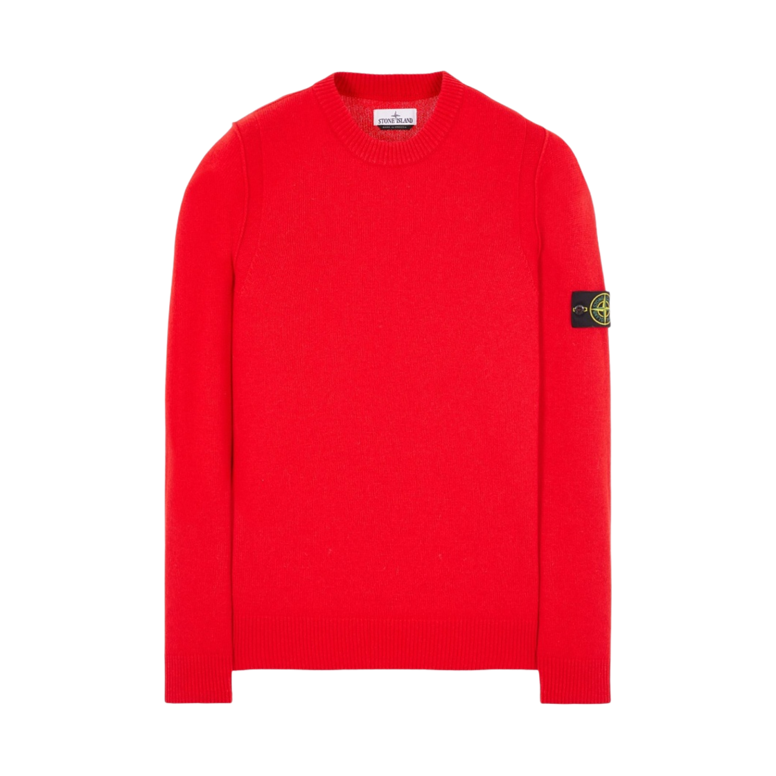 스톤 아일랜드 508A3 램스울 크루넥 니트 레드 - 22FW(Stone Island 508A3 Lambswool Crewneck Knit Red - 22FW) - 1
