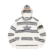 Supreme x Stone Island Warp Stripe Hooded Sweatshirt White - 20FW