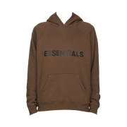 Essentials Logo Hoodie Brown/Rain Drum - Ssense Exclusive