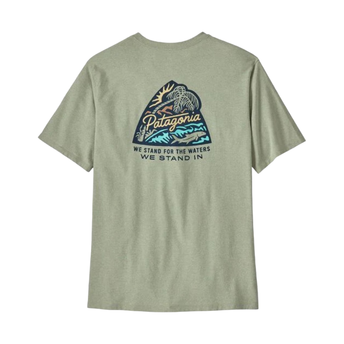 파타고니아 테이크 어 스탠드 리스폰시빌리티 바이유 뱃지 살비아 그린(Patagonia Take A Stand Responsibili-Tee Bayou Badge Salvia Green) - 1