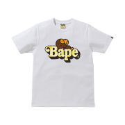 (W) BAPE Sta Pattern Milo On Bape T-Shirt White