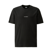 C.P. Company 24/1 Jersey Garment Dyed Logo T-Shirt Black - 24SS